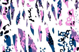 抽象泼墨风面料印花素材，适用于时尚服装印花设计