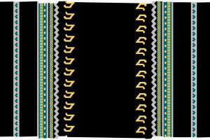 民族风条纹几何图案面料印花素材，适用于服装印花设计