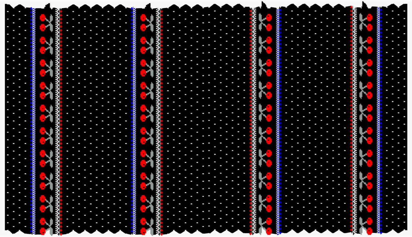 民族风条纹面料印花素材,适用于服装印花设计的高清花型图