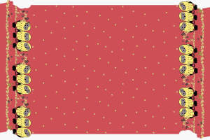 可爱猫头鹰边饰面料印花素材，适用于儿童服装印花设计