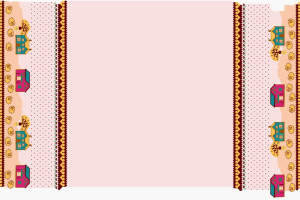 田园小屋主题面料印花素材，适用于儿童服装与家居服饰设计