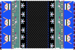 民族风机器人主题面料印花素材，适用于服装印花设计