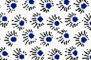 蓝白几何放射纹面料印花素材，适用于休闲服装印花设计