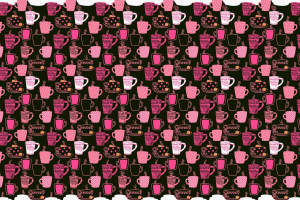 甜品主题面料印花素材图，适用于服装印花设计与童趣风格服饰
