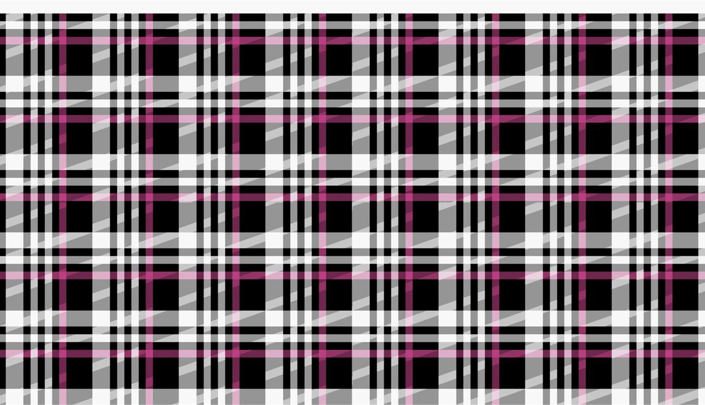 黑灰白粉格纹面料印花素材,经典复古风服装印花设计图