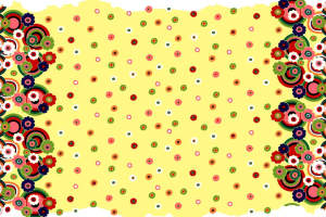 复古波普风面料印花素材，适用于服装印花设计的高辨识度花型图案