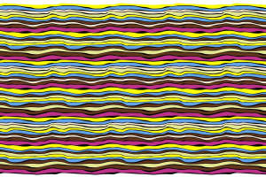 波浪条纹面料印花素材图，适用于服装印花设计与数码印染