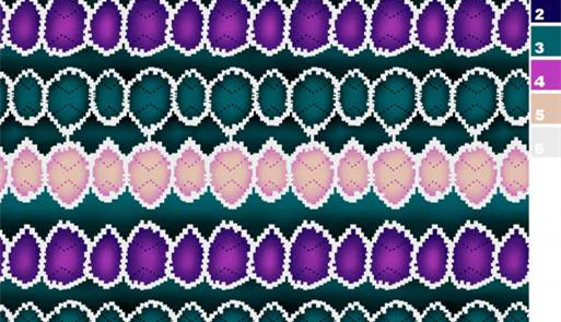 复古几何波浪纹面料印花素材,适用于服装印花设计