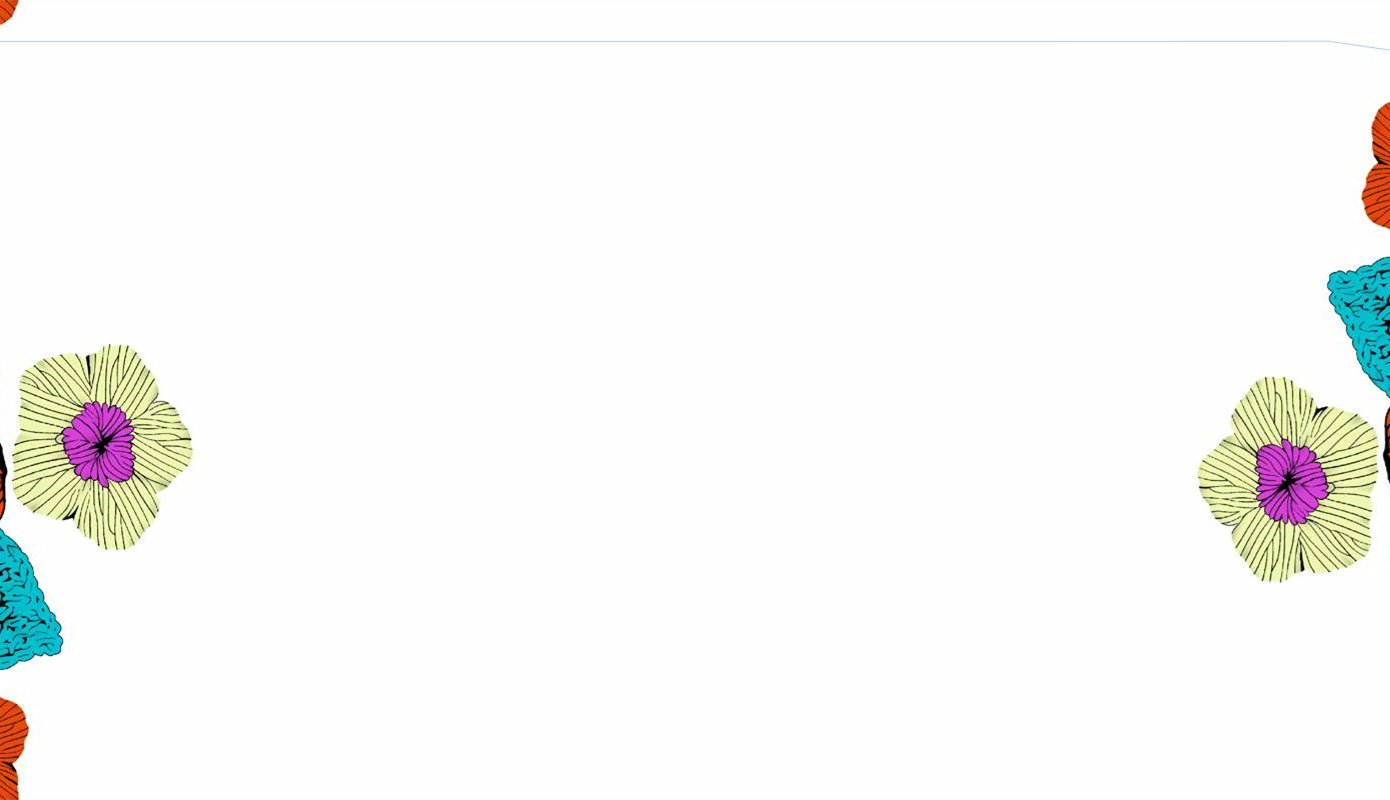 清新手绘风花卉面料印花素材,适用于服装印花设计与数码印制