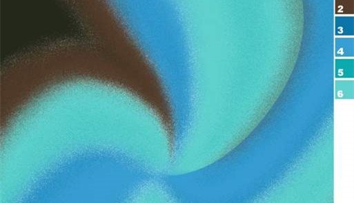 抽象渐变漩涡面料印花素材,适用于春夏服装印花设计