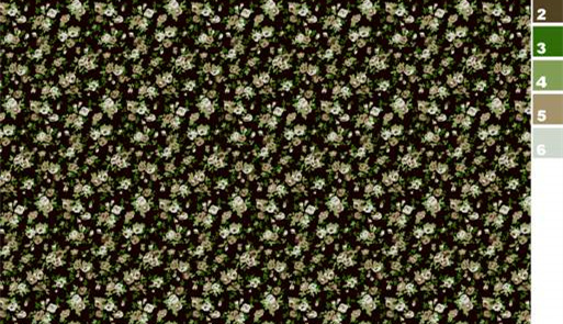 复古小碎花面料印花素材,适用于女装衬衫与连衣裙服装印花设计