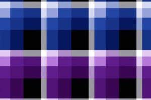 蓝紫格纹像素风面料印花素材，适用于休闲服装印花设计