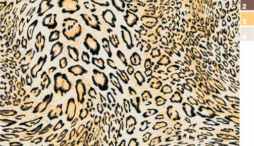 经典豹纹面料印花素材图,适用于服装印花设计与数码印染