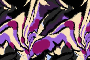 抽象流体紫黑撞色面料印花素材，适用于潮牌服装印花设计