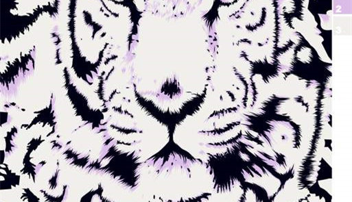 虎纹抽象风面料印花素材,适用于服装印花设计与潮流服饰开发