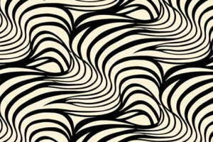 流动线条感面料印花素材，适用于服装印花设计的抽象波浪纹图案