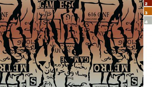 抽象涂鸦风面料印花素材,适用于潮牌服装印花设计