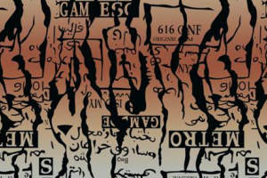 抽象涂鸦风面料印花素材，适用于潮牌服装印花设计