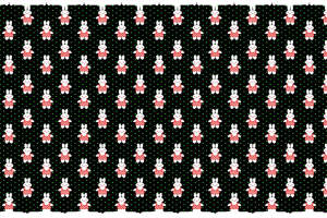 可爱兔子格纹面料印花素材，适用于儿童服装印花设计