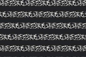 黑白豹纹条纹面料印花素材，适用于服装印花设计与数码印制