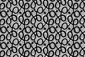 黑白螺旋交织面料印花素材，适用于服装印花设计的抽象几何图案