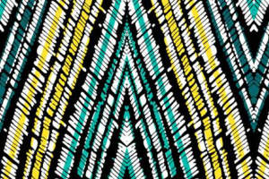 几何波浪纹面料印花素材，适用于服装印花设计的高对比度图案