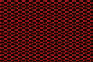 红黑几何链环面料印花素材，适用于潮流服装印花设计