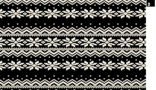 经典北欧风雪花条纹面料印花素材,适用于服装印花设计