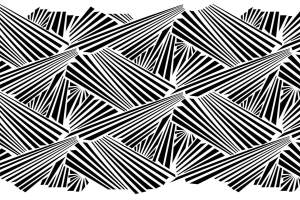 黑白几何线条面料印花素材，适用于现代简约服装印花设计