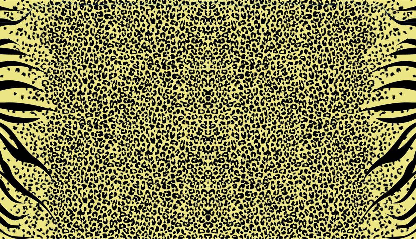 豹纹与虎纹融合的服装印花素材,高辨识度面料印花设计