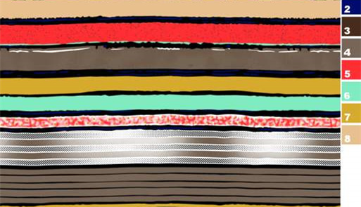 条纹肌理面料印花素材图,适用于服装印花设计与数码印染