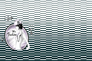 简约几何条纹面料印花素材，适用于服装印花设计与数码印制