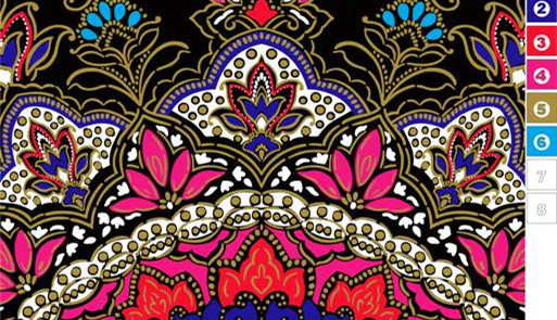 复古巴洛克风面料印花素材,适用于服装印花设计的高清花型图案