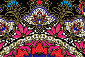 复古巴洛克风面料印花素材，适用于服装印花设计的高清花型图案