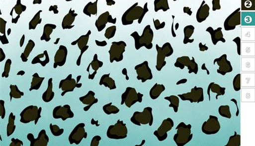 复古豹纹面料印花素材图,适用于服装印花设计与数码印染