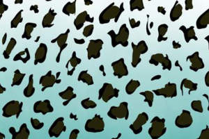 复古豹纹面料印花素材图，适用于服装印花设计与数码印染