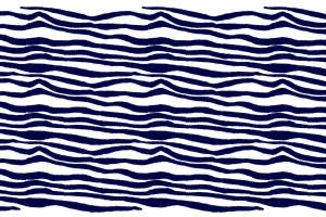 深蓝波浪条纹面料印花素材，适用于休闲服装印花设计