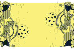 复古抽象线条风面料印花素材，适用于服装印花设计与创意服饰开发