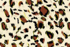 复古豹纹面料印花素材，适用于服装印花设计的高清纹理图