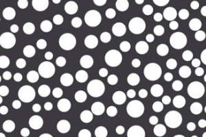 黑白圆点抽象面料印花素材，适用于服装印花设计与数码印制