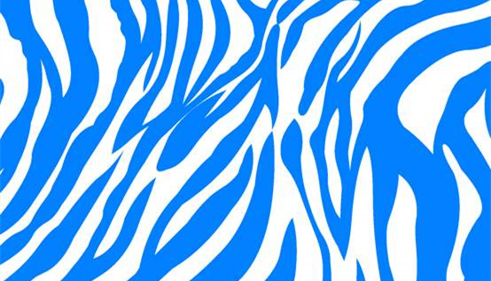 蓝白斑马纹面料印花素材,适用于运动风服装印花设计