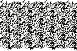 斑马纹面料印花素材图，适用于服装印花设计与数码印染