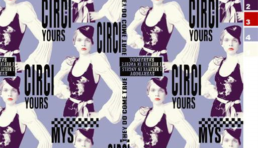 复古波普风人物印花面料素材,适用于服装印花设计与定制