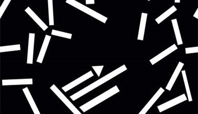 黑白几何线条面料印花素材,适用于现代简约服装印花设计