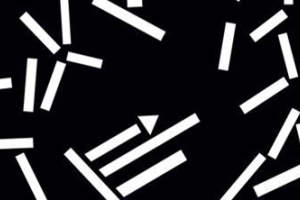 黑白几何线条面料印花素材，适用于现代简约服装印花设计