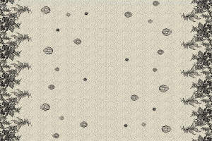 复古蕾丝边框小碎花面料印花素材，适用于服装印花设计