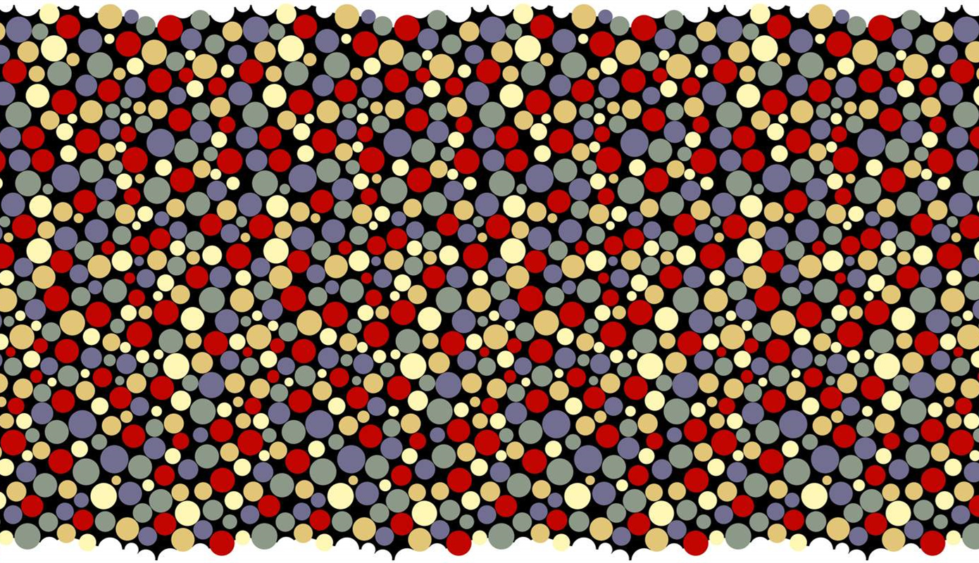 复古波点渐变面料印花素材,适用于T恤与连衣裙服装印花设计