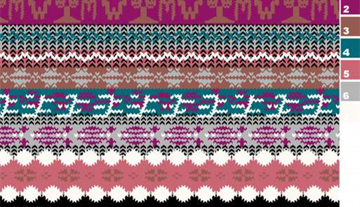 民族风几何条纹面料印花素材,适用于服装印花设计与打样