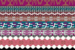 民族风几何条纹面料印花素材，适用于服装印花设计与打样