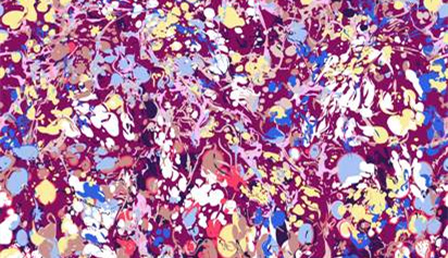 抽象泼墨风面料印花素材,适用于时尚服装印花设计